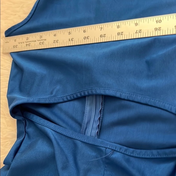 Sexy AF Blue Sleeveless Cutout Romper - Picture 7 of 7